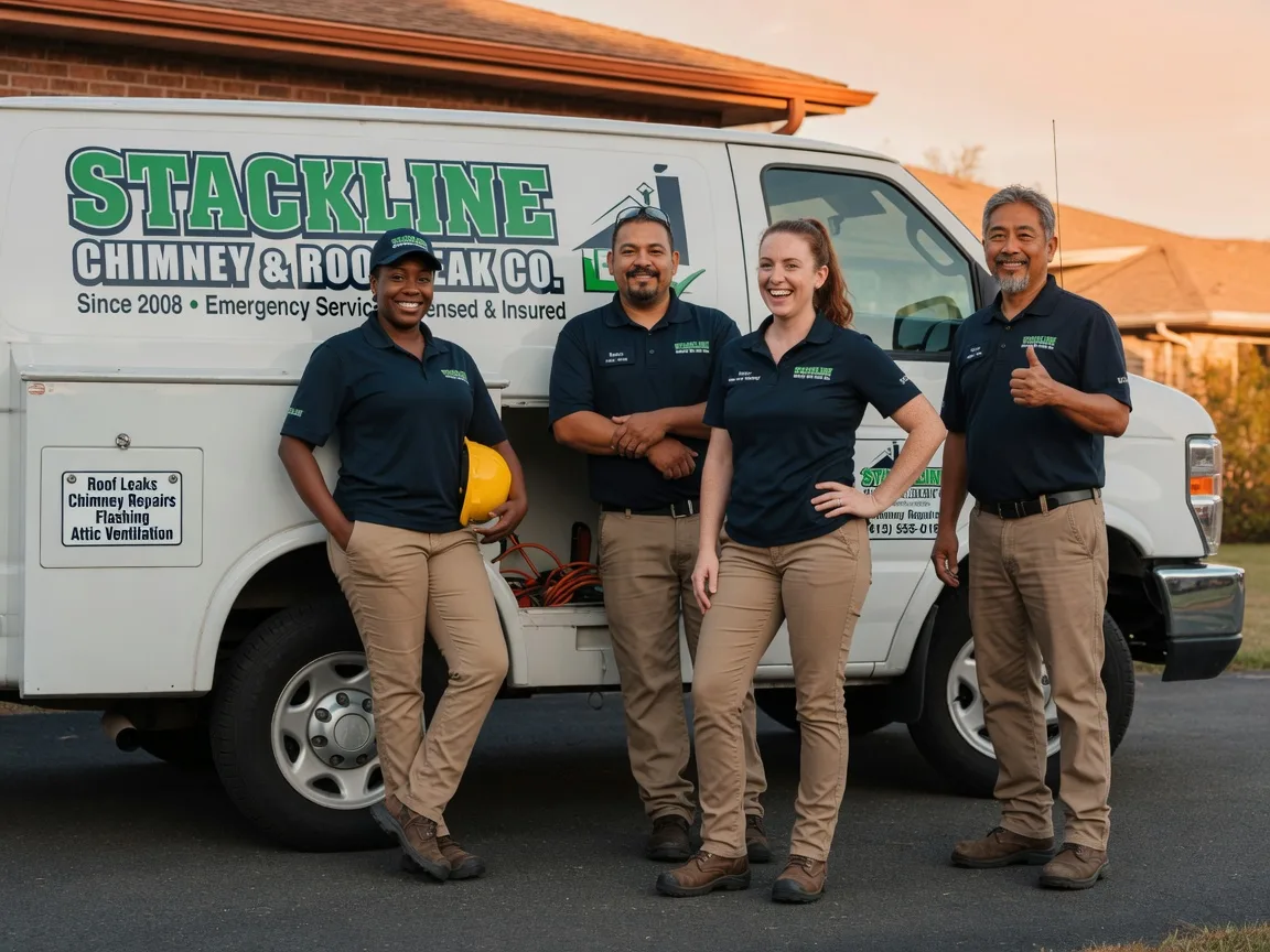 Chimney flashing repair company in Sidney, TX